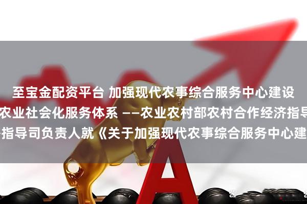 至宝金配资平台 加强现代农事综合服务中心建设 推动健全便捷高效的农业社会化服务体系 ——农业农村部农村合作经济指导司负责人就《关于加强现代农事综合服务中心建设的指导意见》答记者问